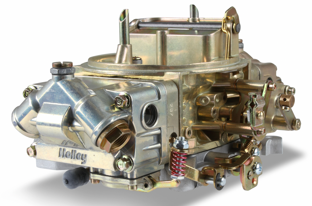 Holley® #0-4781C Double Pumper Carburetor (850 CFM - 4150 - Mechanical Secondaries - Gold Dichromate - Gasoline)