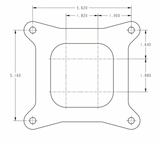 Holley® #0-80531  Classic Holley Carburetor (850 CFM - 4150 - Vacuum Secondaries - Gold Dichromate - Gasoline)
