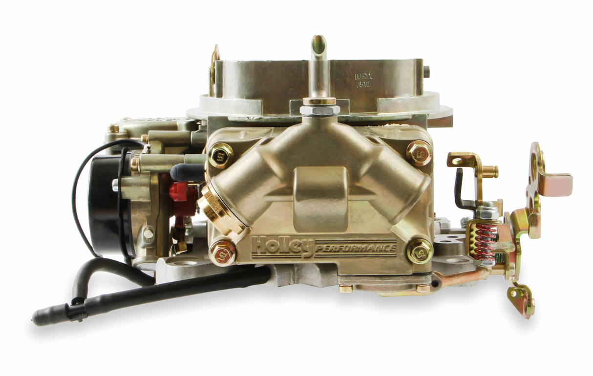 Holley® #0-80531  Classic Holley Carburetor (850 CFM - 4150 - Vacuum Secondaries - Gold Dichromate - Gasoline)
