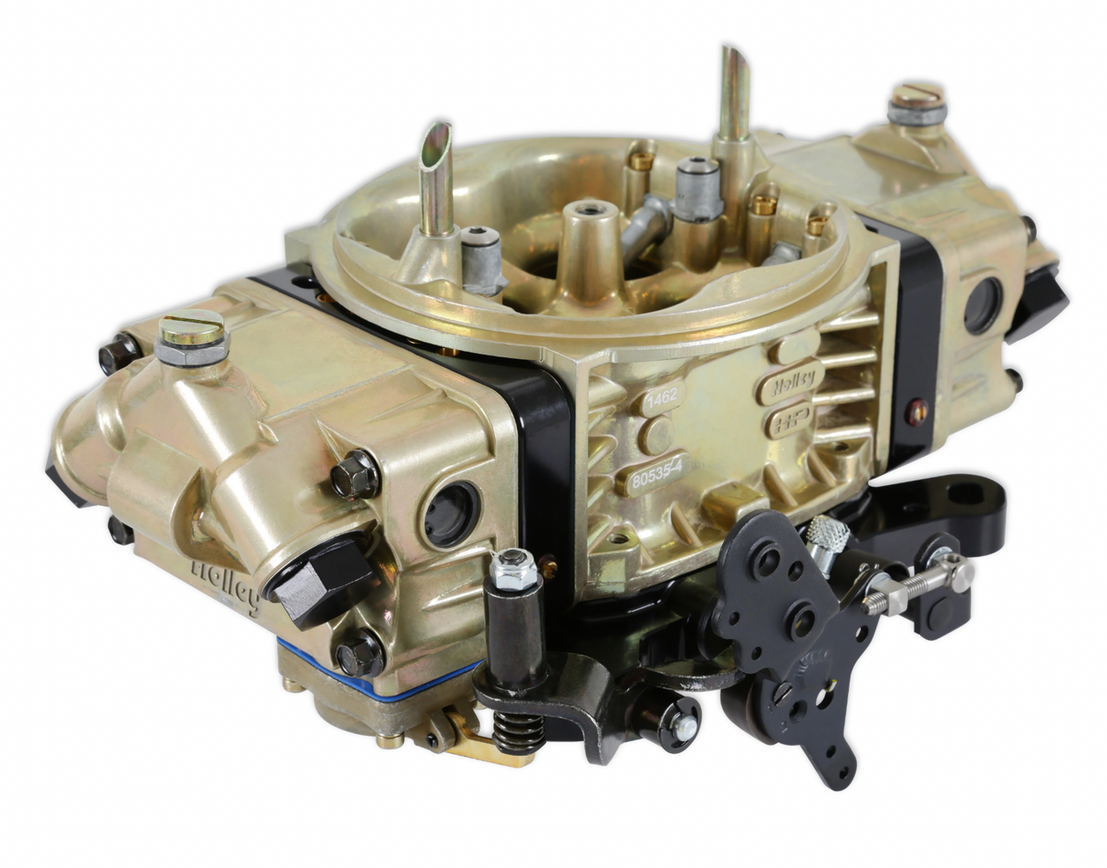 Holley® #0-80535-2 Classic HP Carburetor (750 CFM - 4150 - Mechanical Secondaries - Gold Dichromate - Methanol)