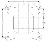 Holley® #0-82670 Aluminum Marine Avenger Carburetor (670 CFM - 4150 - Vacuum Secondaries - Hard Core Gray - Gasoline)