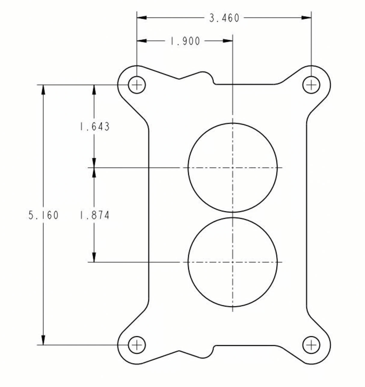 Holley® #0-4412C Performance 2BBL Carburetor (500 CFM - 2300 - Gold Dichromate - Gasoline)