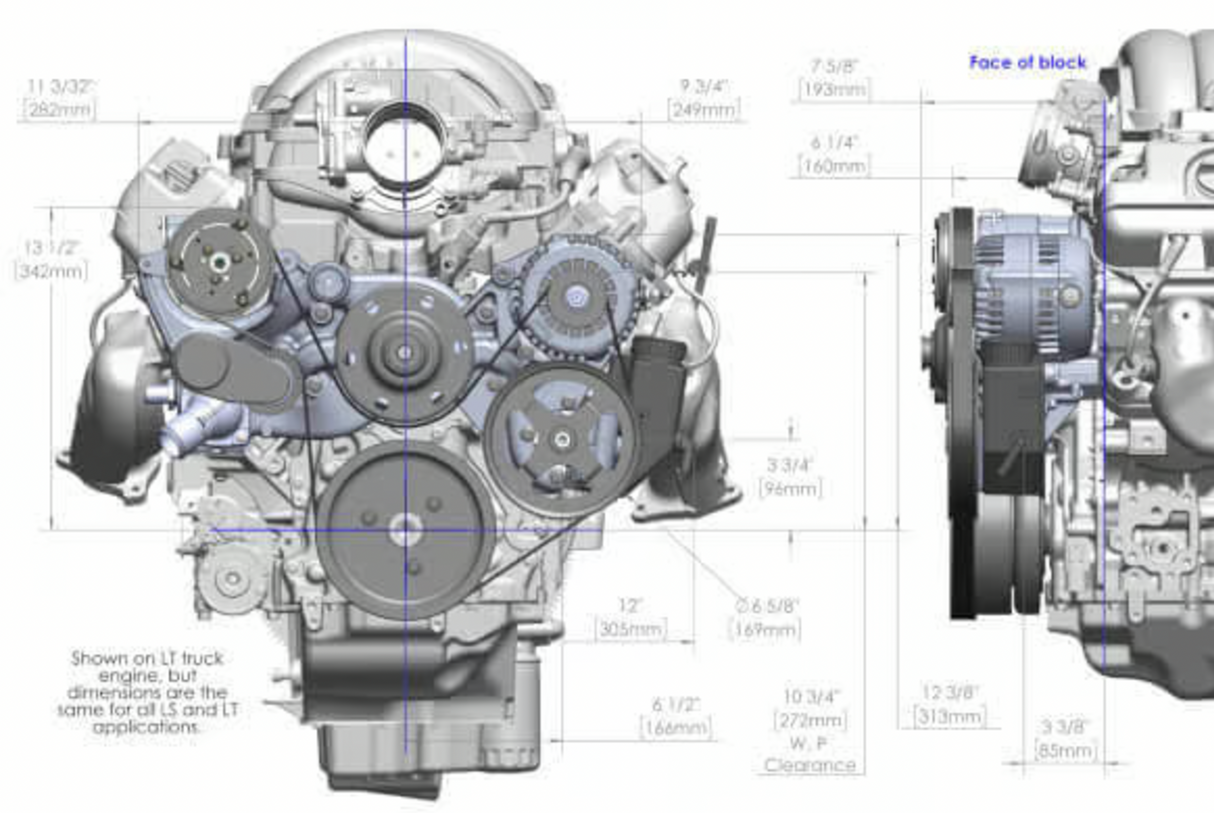 Holley® #20-200P Camaro/Corvette LT1 Mid-Mount Complete Drive System