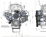 Holley® #20-292BK (03-08) GEN III HEMI NON-VVT Premium Black Mid-Mount Complete Drive System