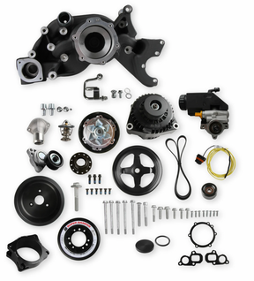 Holley® #20-201BK Camaro/Corvette GEN V LT1 Black Mid-Mount Racing Drive System