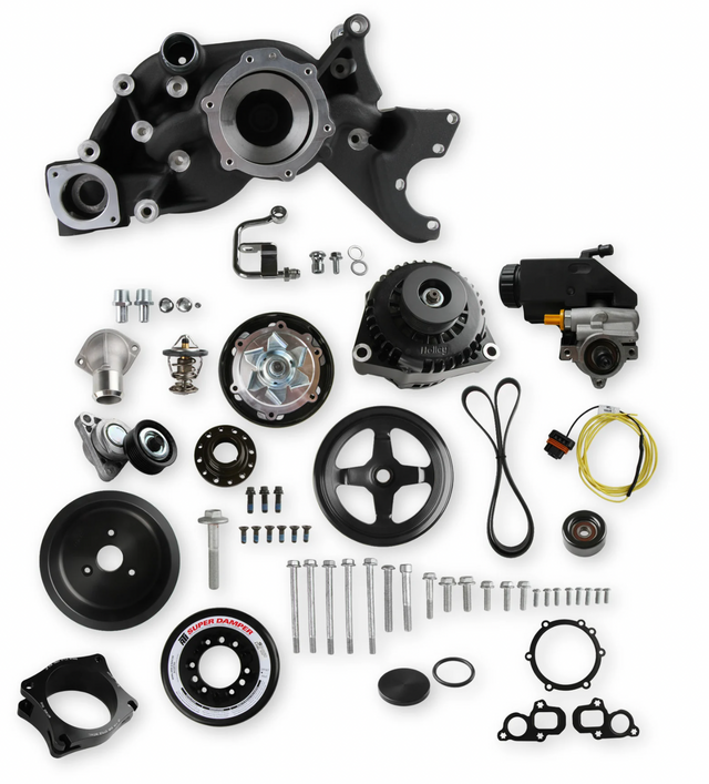 Holley® #20-201BK Camaro/Corvette GEN V LT1 Black Mid-Mount Racing Drive System