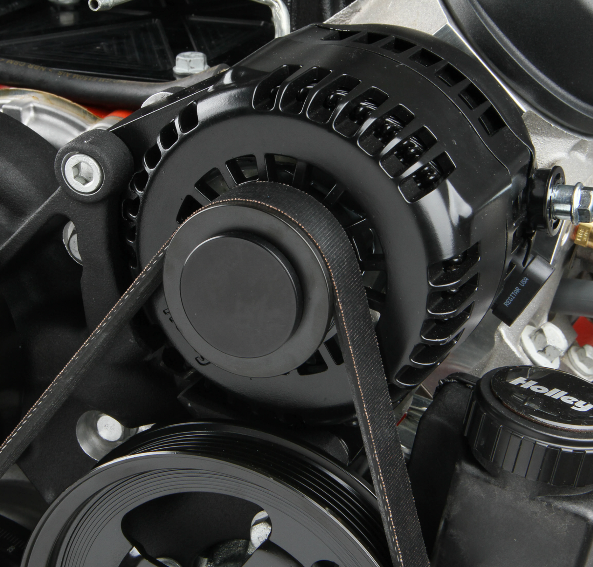 Holley® #20-200BK Camaro/Corvette GEN V LT1 Premium Black Mid-Mount Complete Drive System