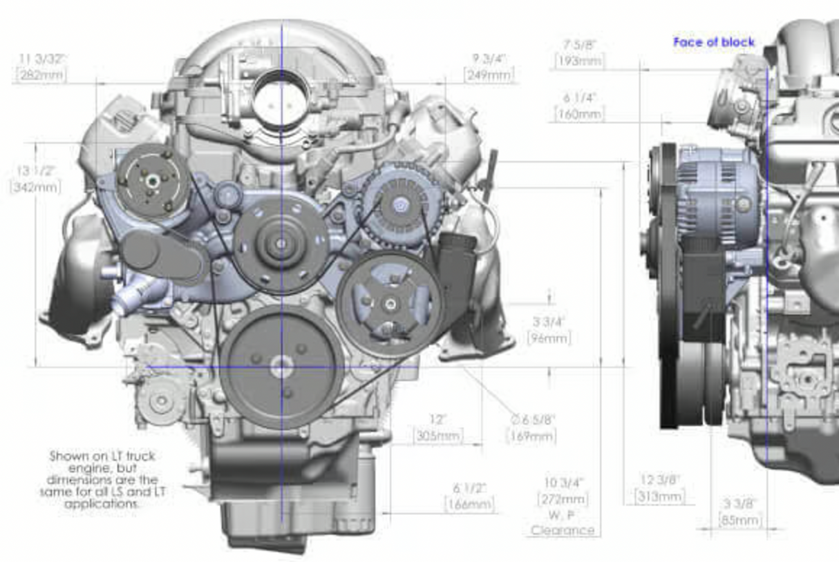 Holley® #20-200BK Camaro/Corvette GEN V LT1 Premium Black Mid-Mount Complete Drive System