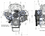 Holley® #20-293BK (09-23) GEN III HEMI VVT Premium Black Mid-Mount Complete Drive System with SFI Certified Damper