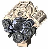 Holley® #20-293BK (09-23) GEN III HEMI VVT Premium Black Mid-Mount Complete Drive System with SFI Certified Damper