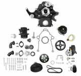 Holley® #20-290BK (03-08) GEN III HEMI NON-VVT Premium Black Mid-Mount Complete Drive System with Cast Damper