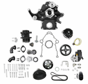 Holley® #20-290BK (03-08) GEN III HEMI NON-VVT Premium Black Mid-Mount Complete Drive System with Cast Damper
