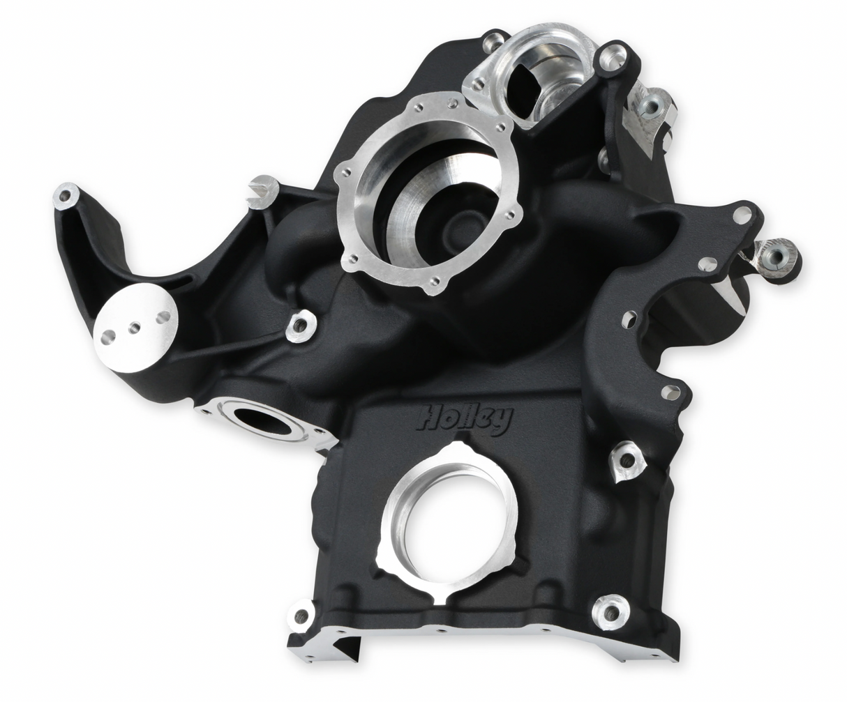Holley® #20-290BK (03-08) GEN III HEMI NON-VVT Premium Black Mid-Mount Complete Drive System with Cast Damper
