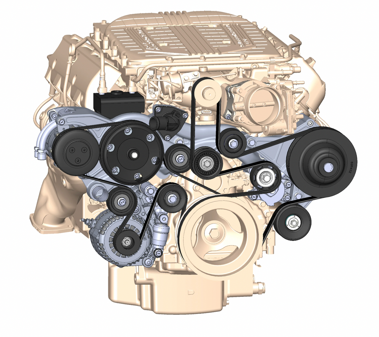 Holley® #20-220BK GM GEN V LT4 Wet Sump Mid-Mount Complete Drive System
