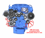 Holley® #20-220BK GM GEN V LT4 Wet Sump Mid-Mount Complete Drive System