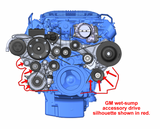 Holley® #20-221BK GM GEN V LT4 Dry Sump Mid-Mount Complete Drive System