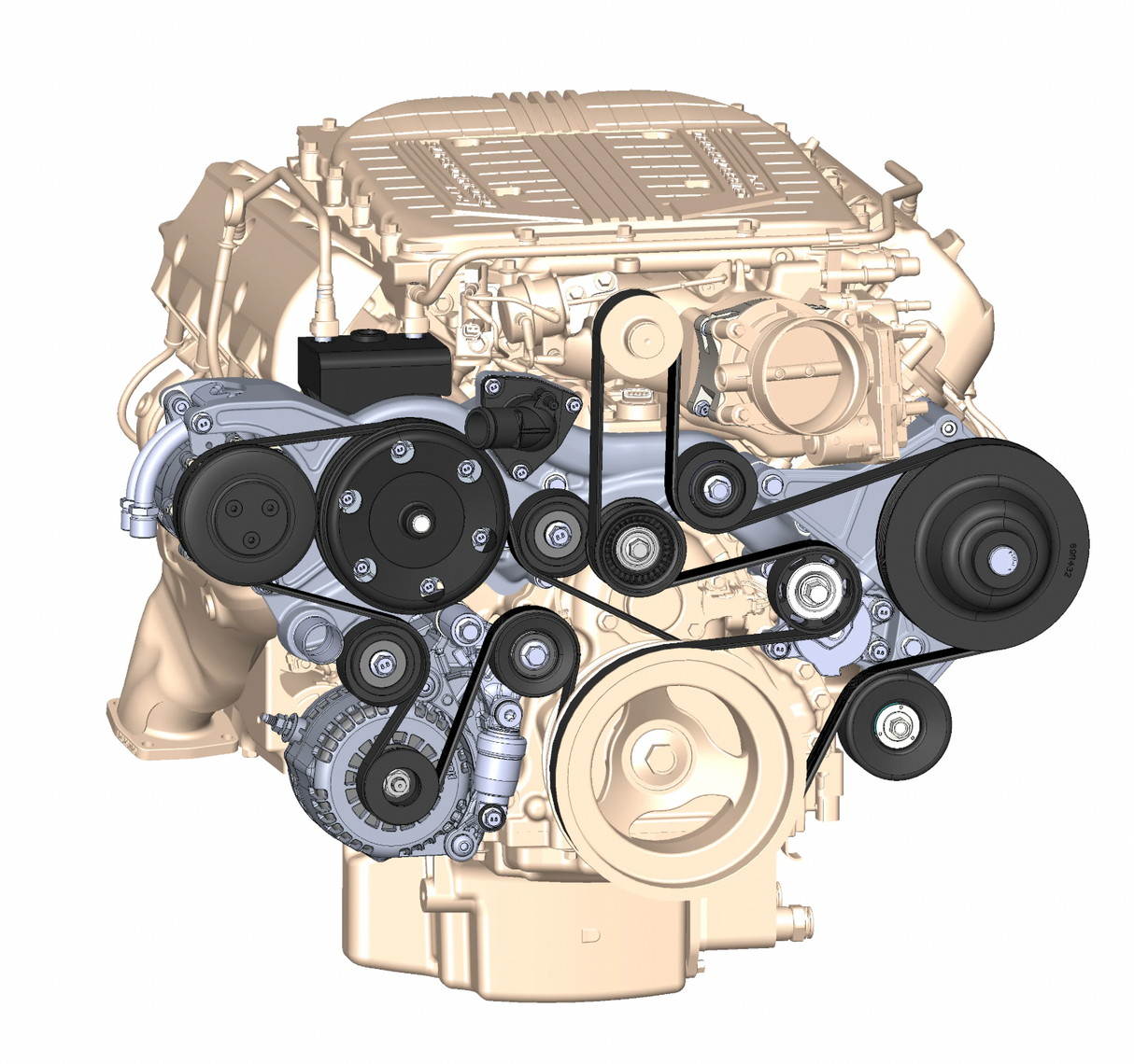 Holley® #20-221BK GM GEN V LT4 Dry Sump Mid-Mount Complete Drive System