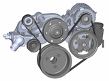 Holley® #20-201 GEN V LT1 Premium Natural Cast Mid-Mount Race Drive System