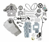 Holley® #20-345 Ford Godzilla 7.3L F100 Swap Natural Finish High-Mount Accessory Drive System