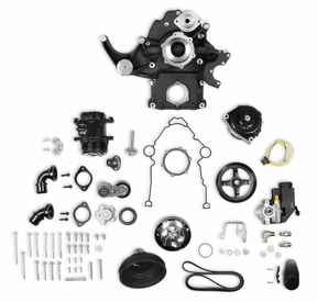 Holley® #20-291BK (09-23) GEN III HEMI VVT Black Mid-Mount Complete Drive System with Cast Damper