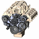 Holley® #20-291BK (09-23) GEN III HEMI VVT Black Mid-Mount Complete Drive System with Cast Damper