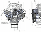 Holley® #20-290 (03-08) GEN III HEMI NON-VVT Natural Cast Mid-Mount Complete Drive System with Cast Damper