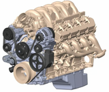 Holley® #20-340BK Ford Godzilla 7.3L High-Mount Drive System With Holley Swap Oil Pan/Pump