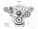 Holley® #20-137P GM LS/LT Polished High-Mount Complete Drive Kit