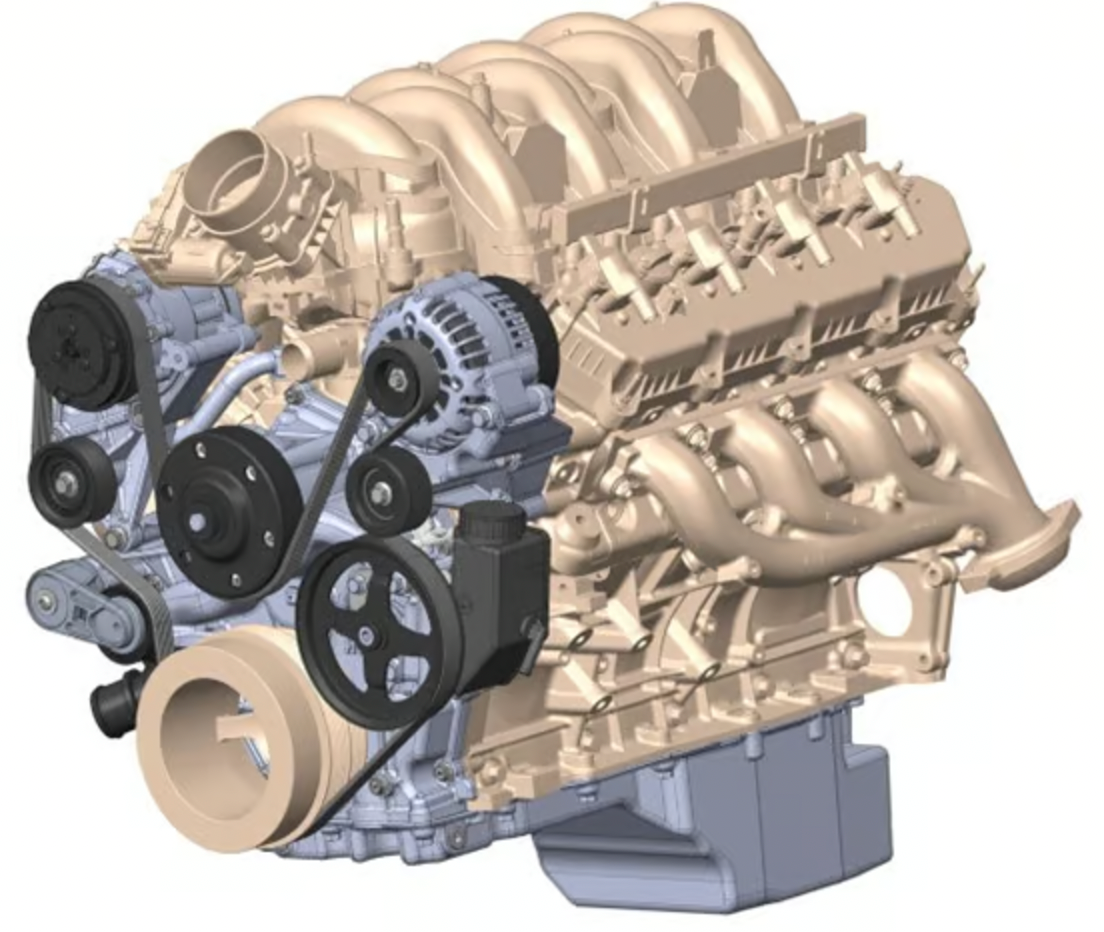 Holley® #20-340 Ford Godzilla 7.3L High-Mount Drive System with Holley Swap Oil Pan and Pump