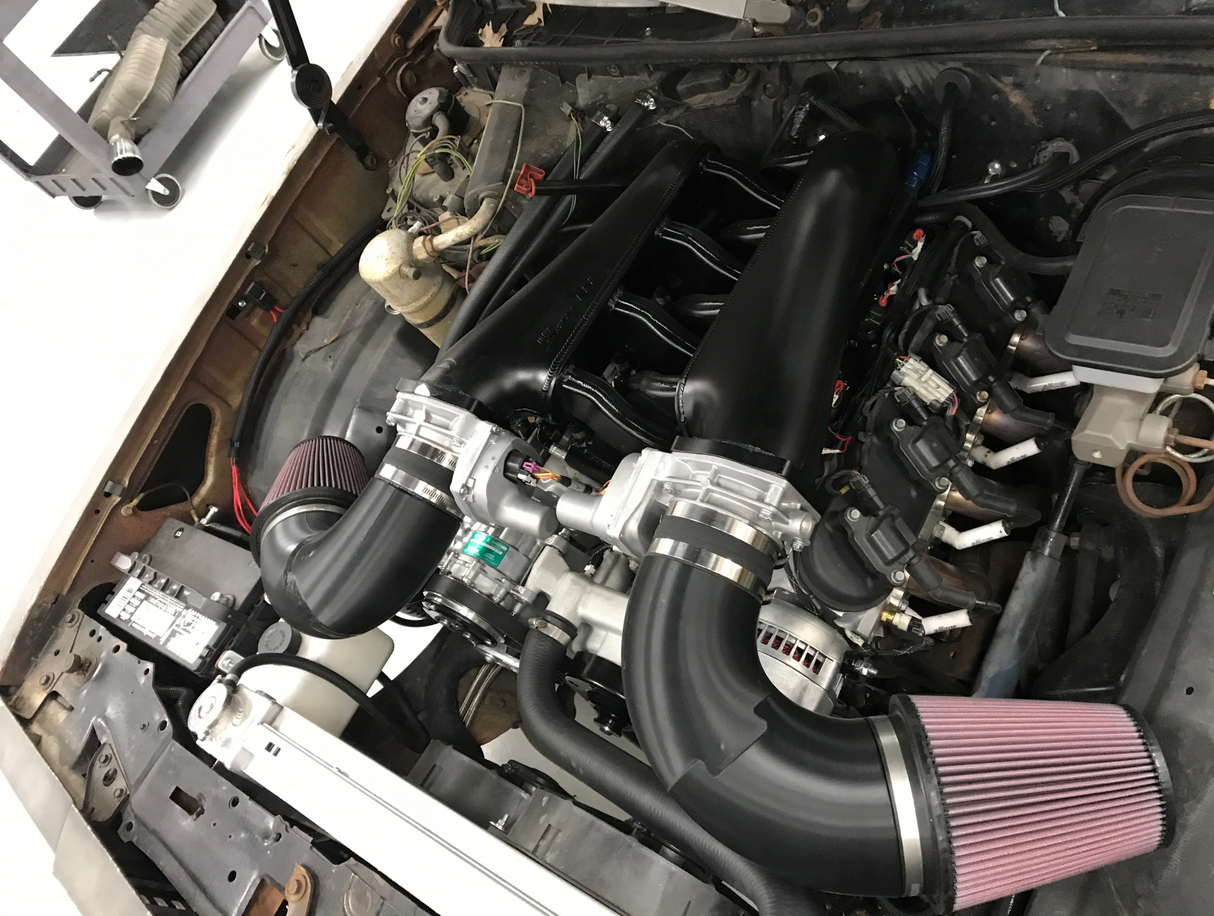 Holley® #820202 GM LS1/LS2/LS6 92MM Sniper EFI Fabricated Intake Manifold Dual Plenum with Fuel Rail Kit
