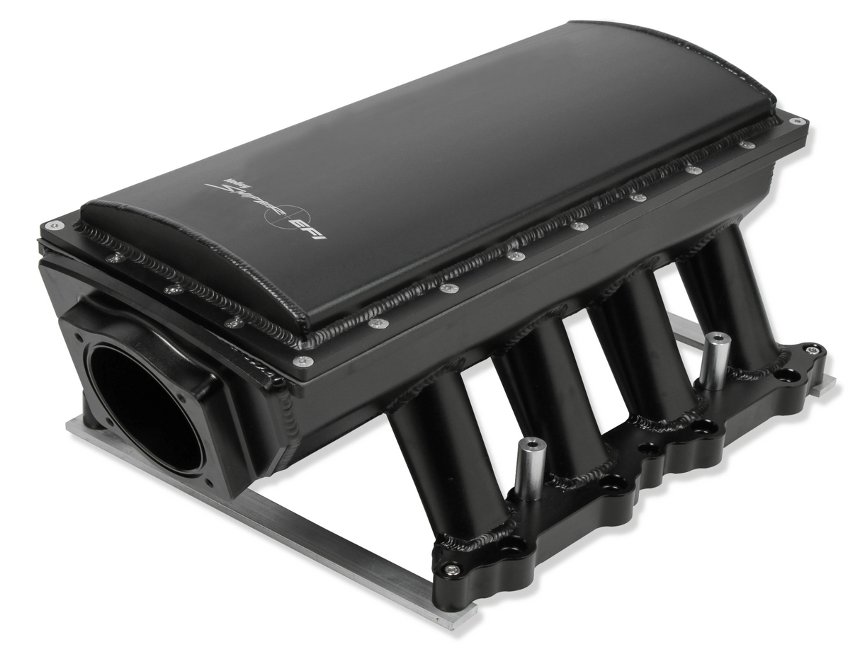 Holley® #833151 (11-14) Mustang/F-150 5.0L Black Sniper EFI Fabricated Race Intake Manifold with Fuel Rail Kit