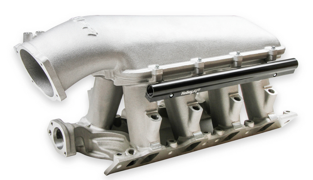 Holley® #300-273 GM 8.2" SBF Ford Hi-Ram Intake Manifold with 105mm LS Throttle Body Flange Top