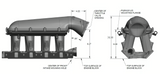 Holley® #300-273 GM 8.2" SBF Ford Hi-Ram Intake Manifold with 105mm LS Throttle Body Flange Top