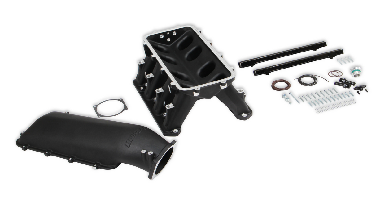 Holley® #300-650BK Gen III Hemi Hi-Ram EFI Manifold for 95mm LS Style Throttle Body