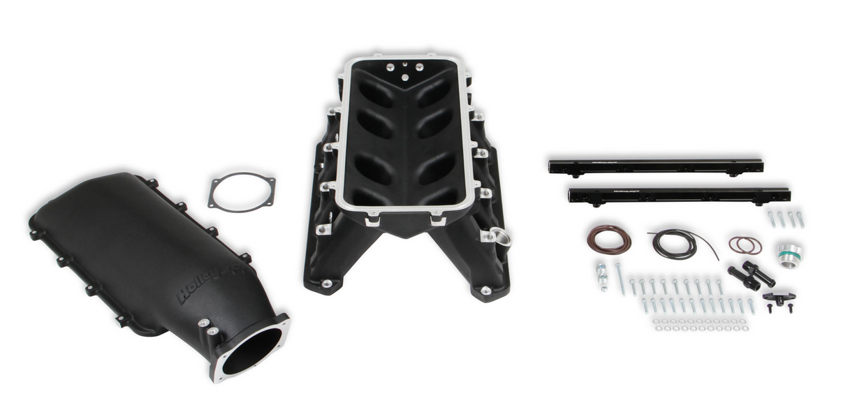 Holley® #300-650BK Gen III Hemi Hi-Ram EFI Manifold for 95mm LS Style Throttle Body