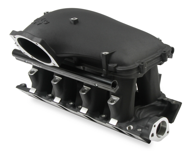 Holley® #300-308BK 8.2" SBF Ford Hi-Ram Intake Manifold with 105mm 1986-95 Ford 5.0 Throttle Body Flange Side Mount Top