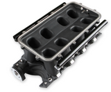 Holley® #300-308BK 8.2" SBF Ford Hi-Ram Intake Manifold with 105mm 1986-95 Ford 5.0 Throttle Body Flange Side Mount Top
