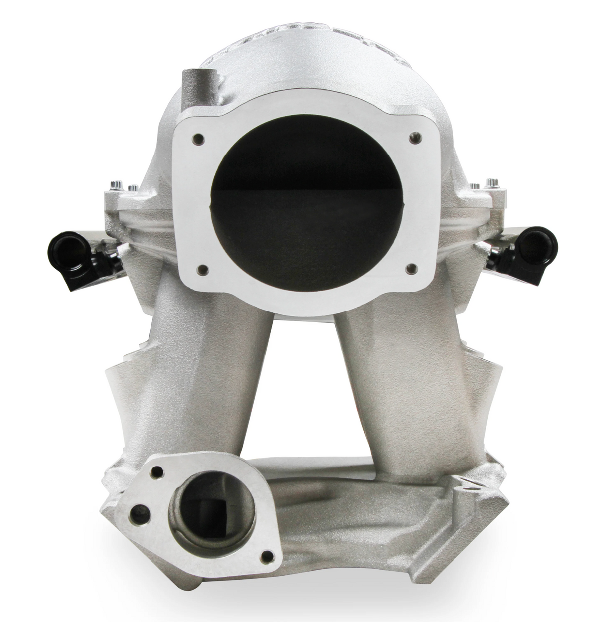 Holley® #300-308BK 8.2" SBF Ford Hi-Ram Intake Manifold with 105mm 1986-95 Ford 5.0 Throttle Body Flange Side Mount Top