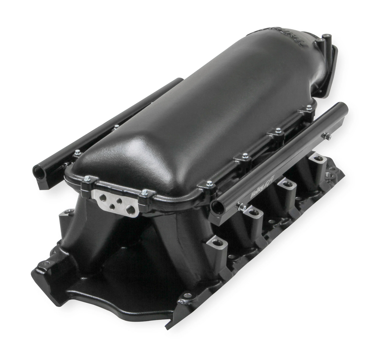 Holley® #300-242BK Black Ford 351W (9.5" Deck) Ford Hi-Ram Intake Manifold with 105mm LS Throttle Body Flange Top