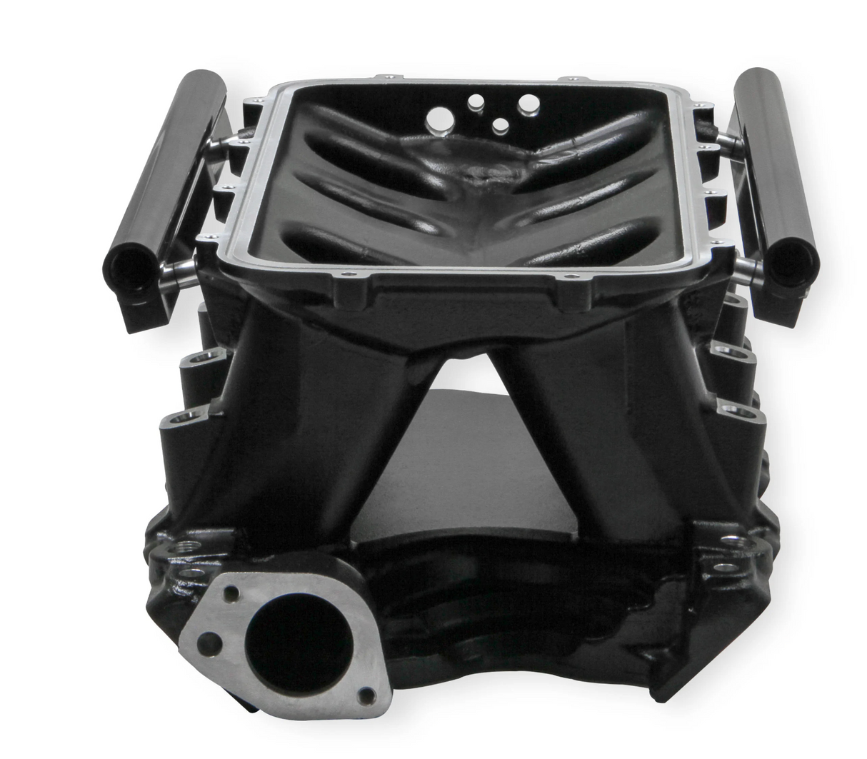 Holley® #300-242BK Black Ford 351W (9.5" Deck) Ford Hi-Ram Intake Manifold with 105mm LS Throttle Body Flange Top