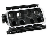 Holley® #300-241BK Black Ford 351W (9.5" Deck) Ford Hi-Ram Intake Manifold with 95mm LS Throttle Body Flange Top