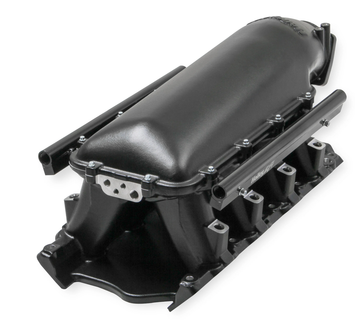 Holley® #300-241BK Black Ford 351W (9.5" Deck) Ford Hi-Ram Intake Manifold with 95mm LS Throttle Body Flange Top