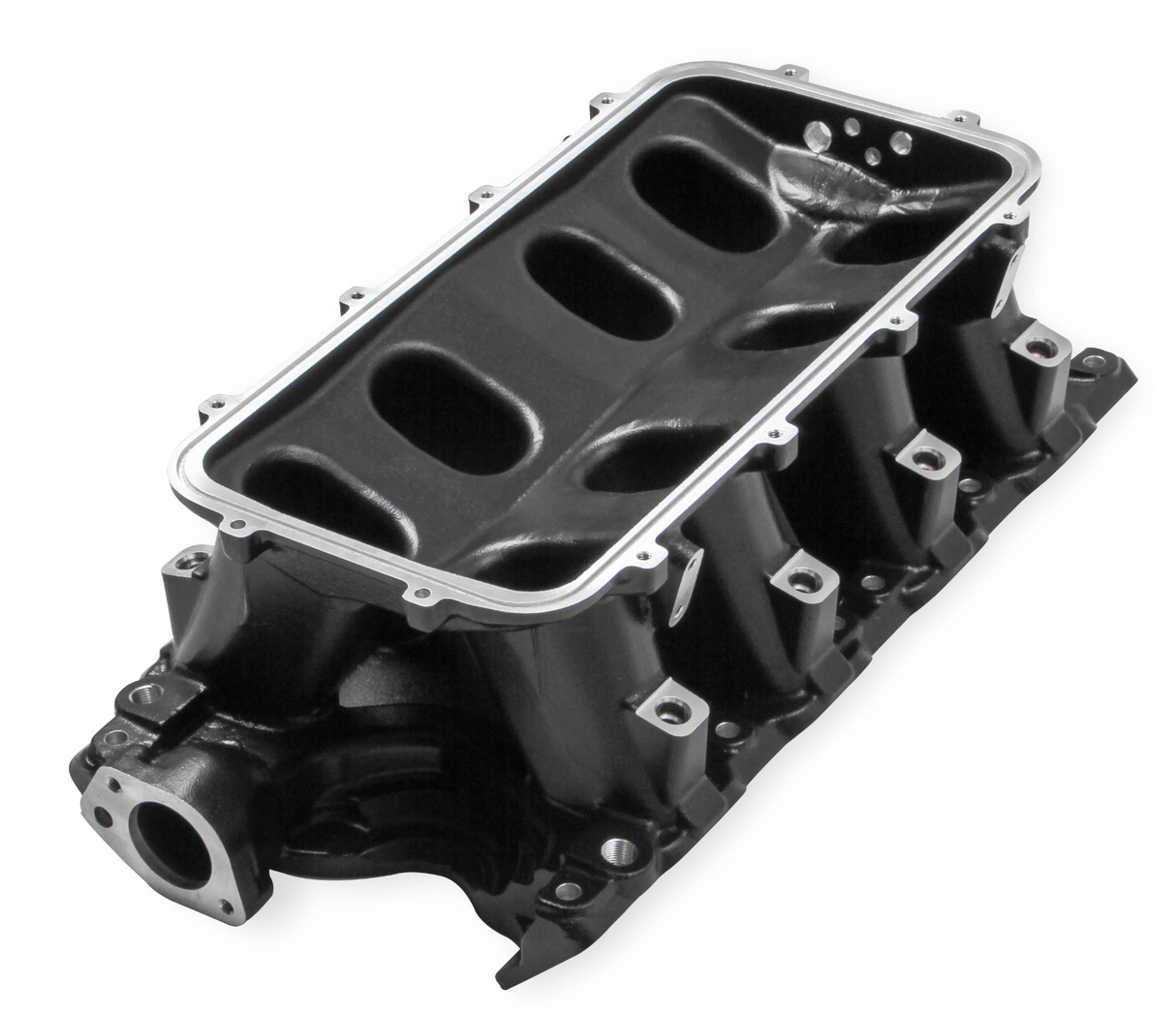 Holley® #300-241BK Black Ford 351W (9.5" Deck) Ford Hi-Ram Intake Manifold with 95mm LS Throttle Body Flange Top