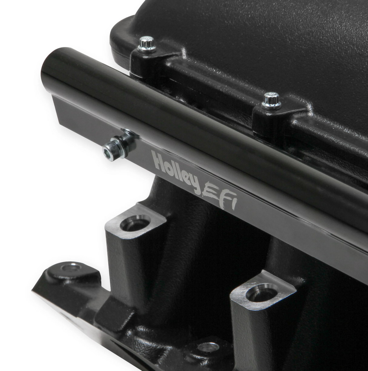 Holley® #300-241BK Black Ford 351W (9.5" Deck) Ford Hi-Ram Intake Manifold with 95mm LS Throttle Body Flange Top