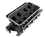 Holley® #300-306BK 8.2" SBF Ford Hi-Ram Intake Manifold with 95mm 1986-95 Ford 5.0 Throttle Body Flange Side Mount Top