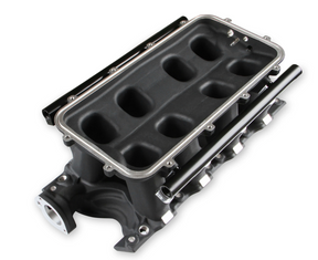 Holley® #300-306BK 8.2" SBF Ford Hi-Ram Intake Manifold with 95mm 1986-95 Ford 5.0 Throttle Body Flange Side Mount Top