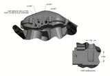 Holley® #300-306BK 8.2" SBF Ford Hi-Ram Intake Manifold with 95mm 1986-95 Ford 5.0 Throttle Body Flange Side Mount Top