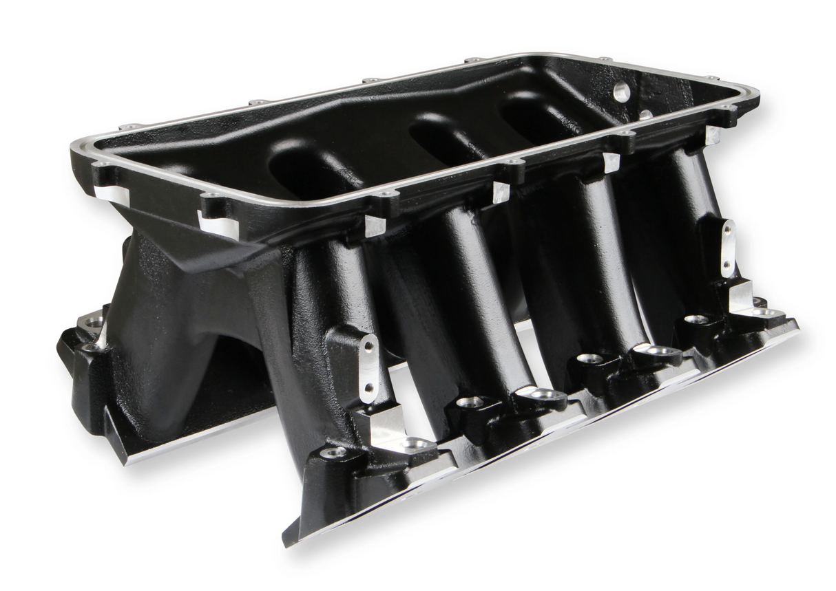 Holley® #300-123BK GM LS1/LS2/LS6 Black Cathedral Port EFI Intake Manifold for 105MM LS Throttle Body