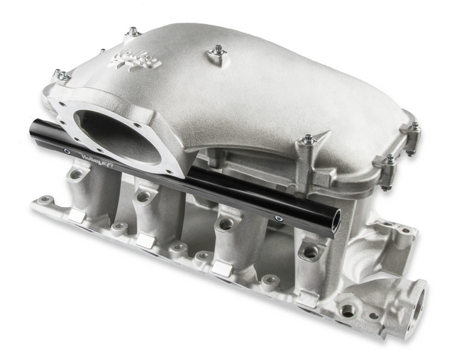 Holley® #300-306 8.2" SBF Ford Hi-Ram Intake Manifold with 95mm 1986-95 Ford 5.0 Throttle Body Flange Side Mount Top