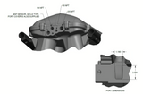 Holley® #300-306 8.2" SBF Ford Hi-Ram Intake Manifold with 95mm 1986-95 Ford 5.0 Throttle Body Flange Side Mount Top